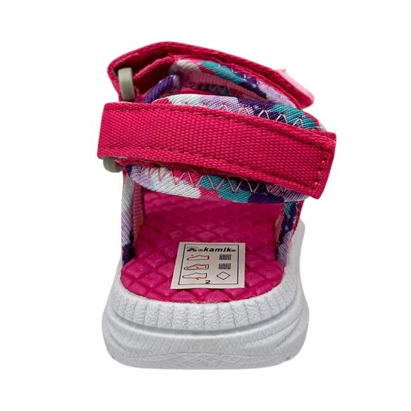 Kamik Toddler Girls Adjustable Strappy Sandals Size 7 Pink Lightweight & Comfy - Picture 7 of 14